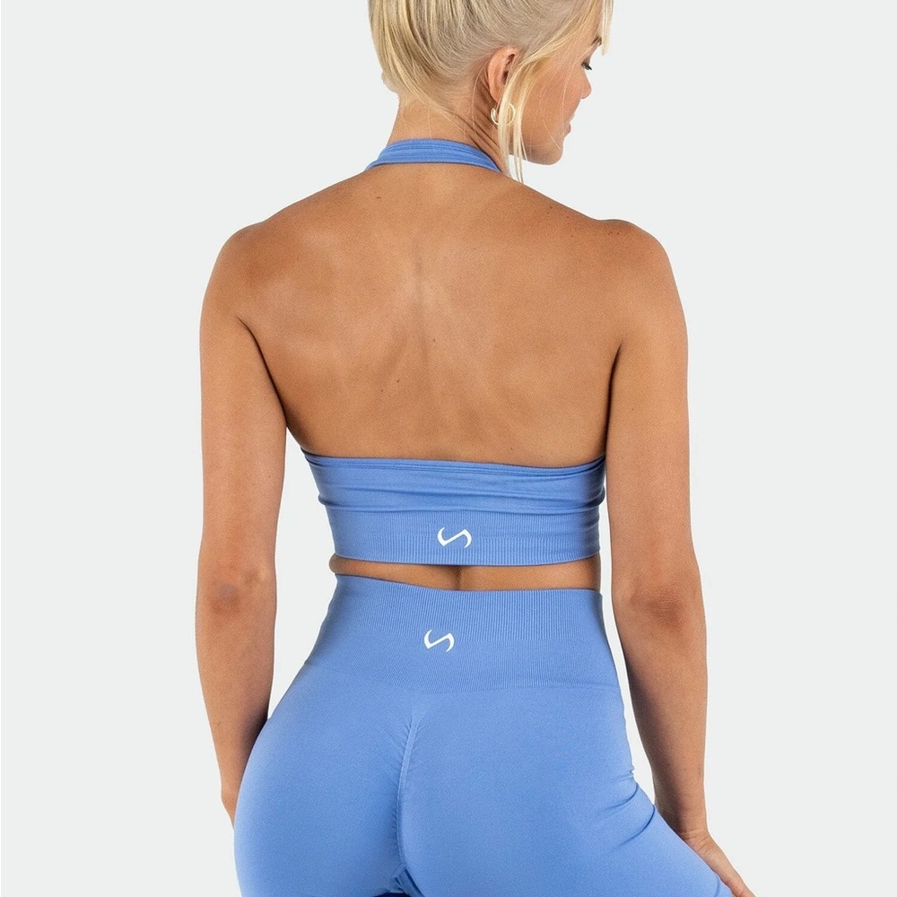 Seamless Blue Athletic Shorts